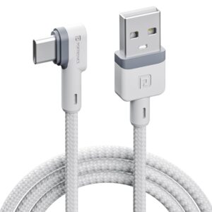 Portronics Konnect L POR-1403 Fast Charging 3A Type-C Cable 1.2 Meter with Charge, (White)