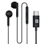 Portronics Conch Theta C in Ear Type C Wired Earphones, Wide Compatibility, Black