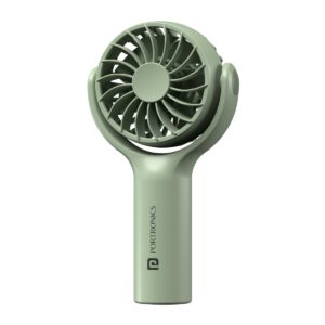 Portronics Toofan Mini Portable Rechargeable Fan with 3 Speed Modes, (Green)